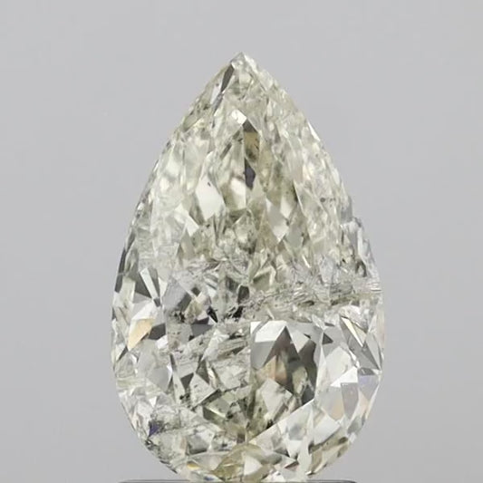 1.52 Ct Pear Natural Diamond | K | I1